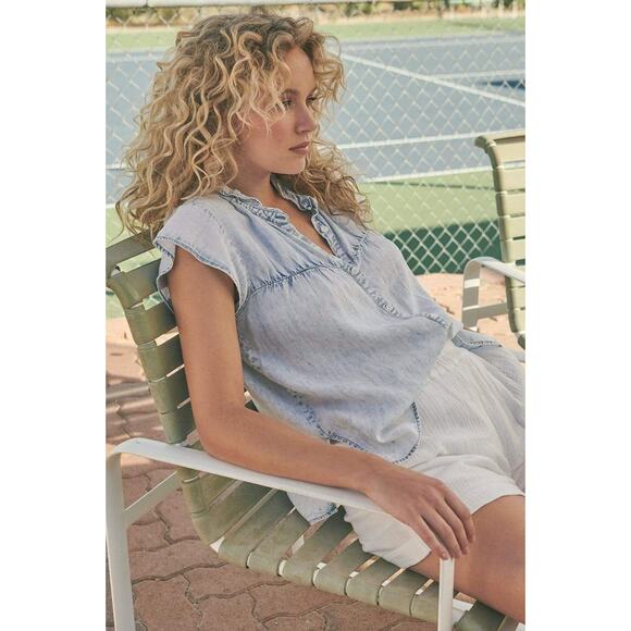 Rails Ruthie Top Light Acid Wash Size Medium - Picture 3 of 14